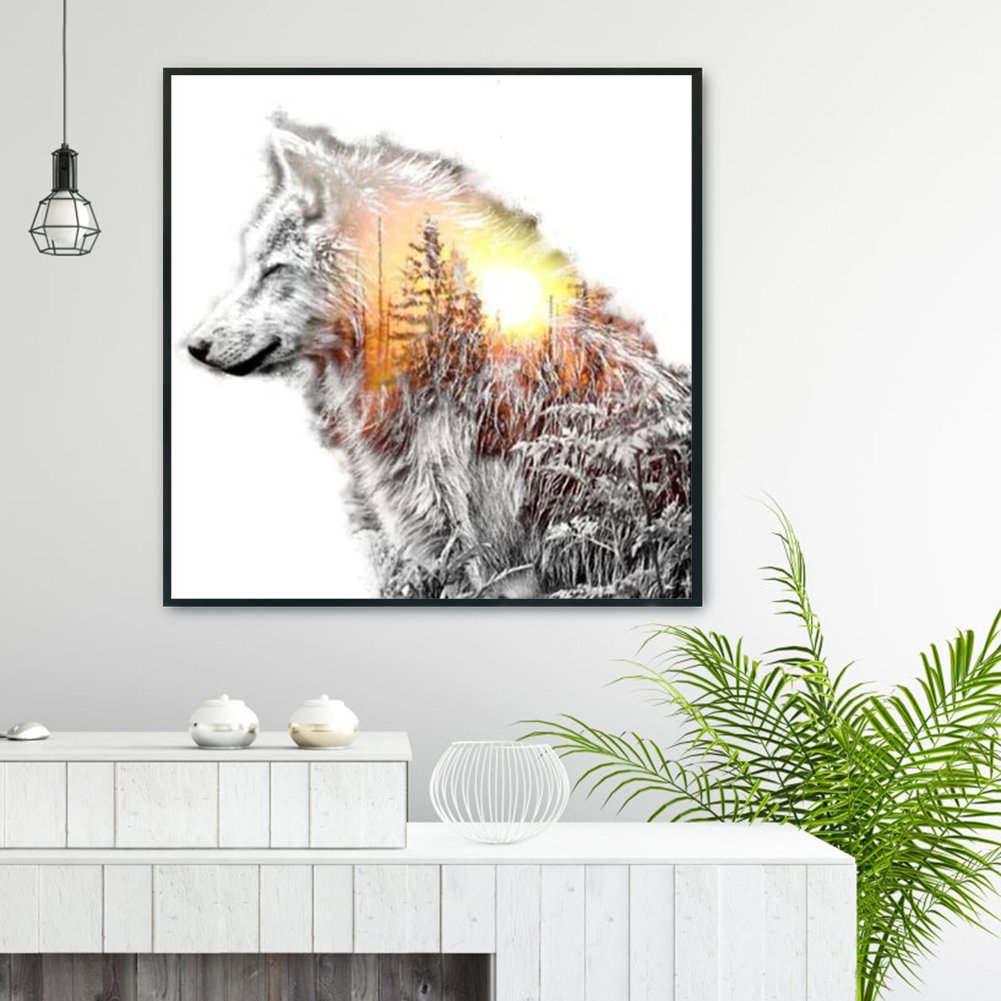 11ct Stamped Cross Stitch - Wolf(50*50cm) C
