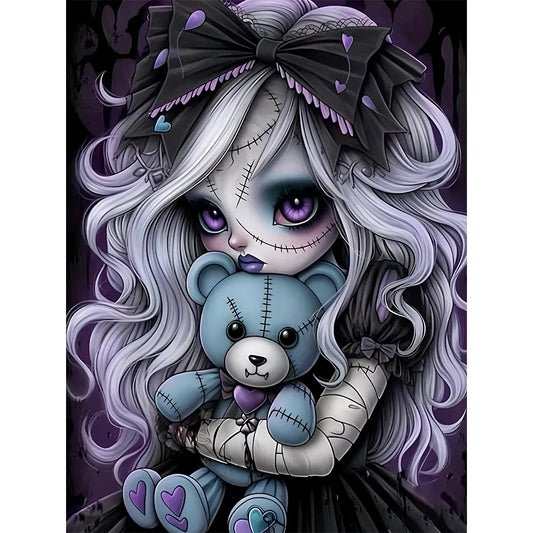 Diamond Painting - Full Round / Square - Girl Doll B