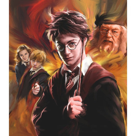 DIY Painting By Numbers Magic School Figures Frameless Acrylic Figure Picture Drawing On Canvas