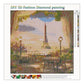 Diamond Painting - Full Round - Window Scenery Eiffel Tower