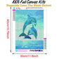 5D DIY Diamond Painting Kit - Full Round - Jumping Dolphin A