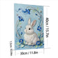 DIY Pearl Painting With Frame - Handmade Self-Adhesive Pearls - Rabbit (30*40cm)