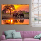 Diamond Painting - Full Round - Sunset Elephant