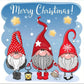 5D Diy Diamond Painting Kit Full Round Beads Merry Christmas (35*35cm)
