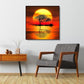 5D DIY Diamond Painting Kit - Full Round - Sunset Tree