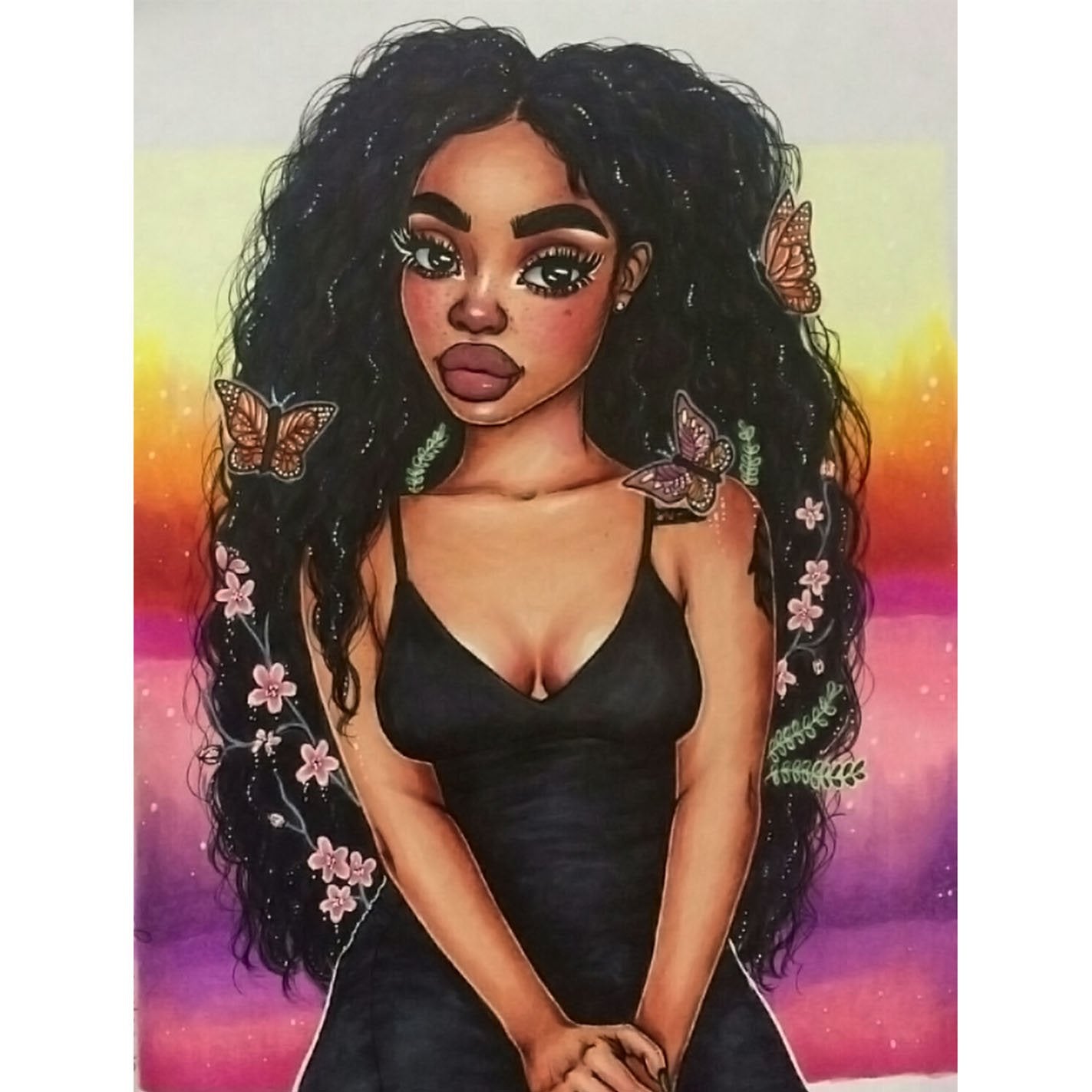 African Women Full Round Diamond Painting Kits