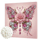 DIY Pearl Painting With Frame - Handmade Self-Adhesive Pearls - Rose Butterfly (25*25cm)
