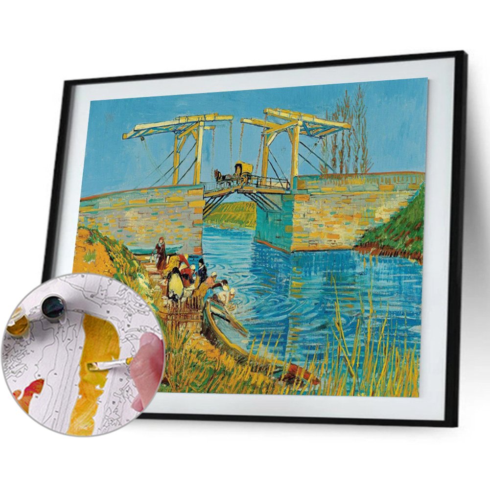 Paint By Number - Oil Painting - Water under Bridge (40*50cm)