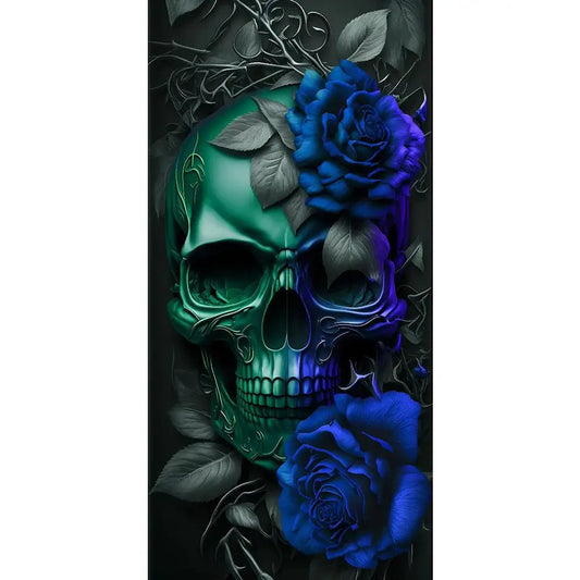 Big Size Diamond Painting - Full Round / Square - Dark Skull A (40*80cm)