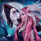 Diamond Painting - Partial Round - Eagle Girl