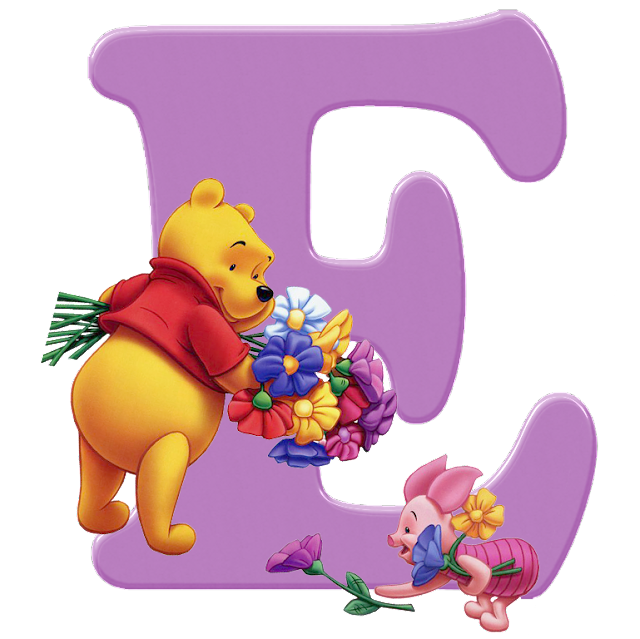 Round Beads Diamond Paintings Art Letter E Winnie The Pooh