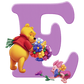 Diamond Paintings Art Letter E Winnie The Pooh