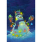 5D Diy Diamond Painting Kit Full Round Beads Snowman