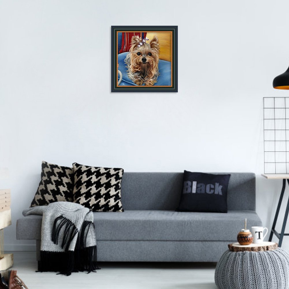 Diamond Painting - Partial Round - Dog F