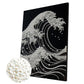 DIY Pearl Painting With Frame - Handmade Self-Adhesive Pearls - Waves (30*40cm) C