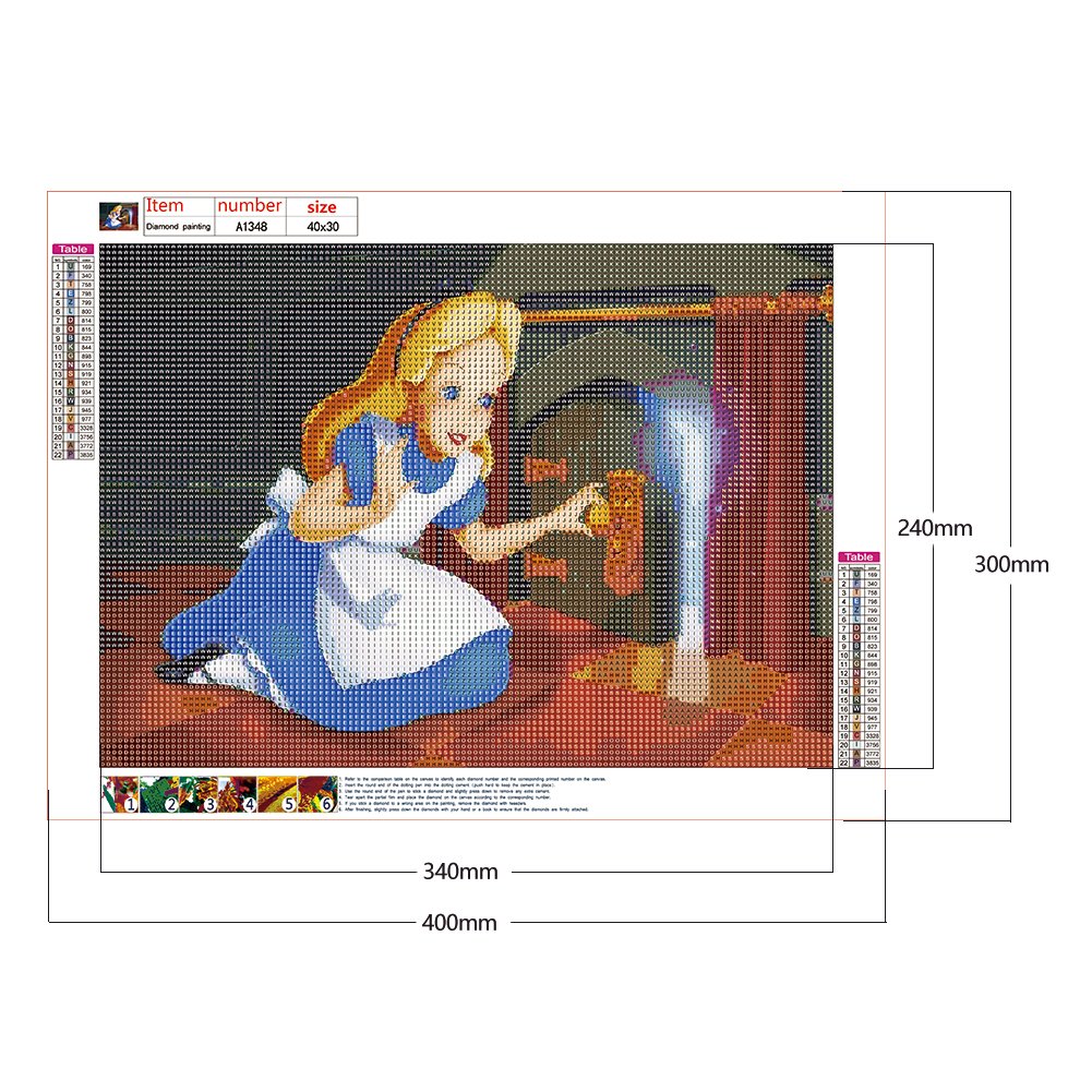 Diamond Painting - Full Round - Alice Princess