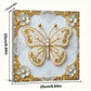 DIY Pearl Painting With Frame - Handmade Self-Adhesive Pearls - Butterfly (25*25cm) B