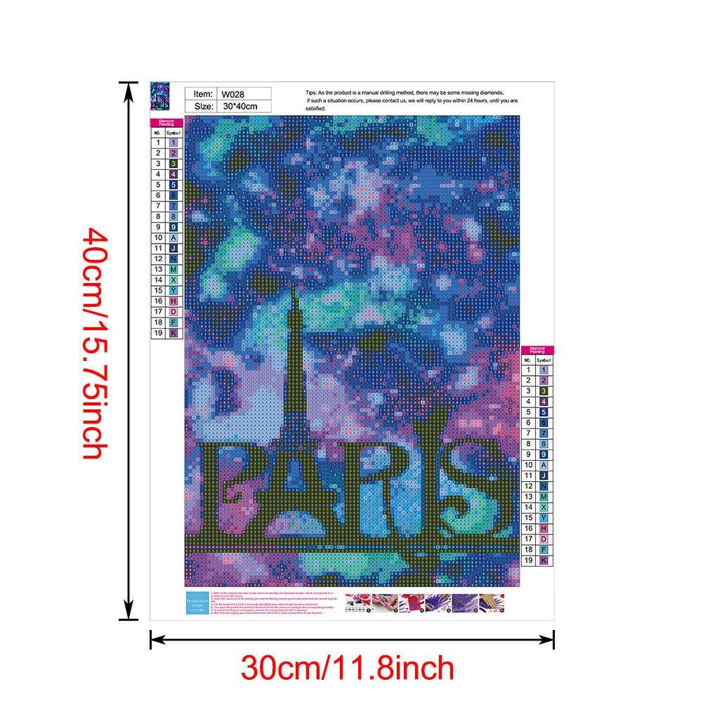 Diamond Painting - Full Round - Galaxy Paris