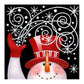 5D Diy Diamond Painting Kit Full Round Beads Snowman