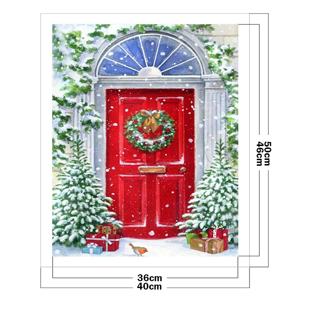 11ct Stamped Cross Stitch - Christmas Gate (40*50cm)