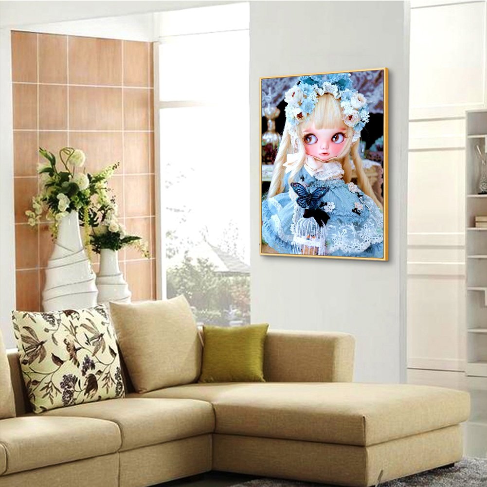 5D DIY Diamond Painting - Full Round - Cute Doll