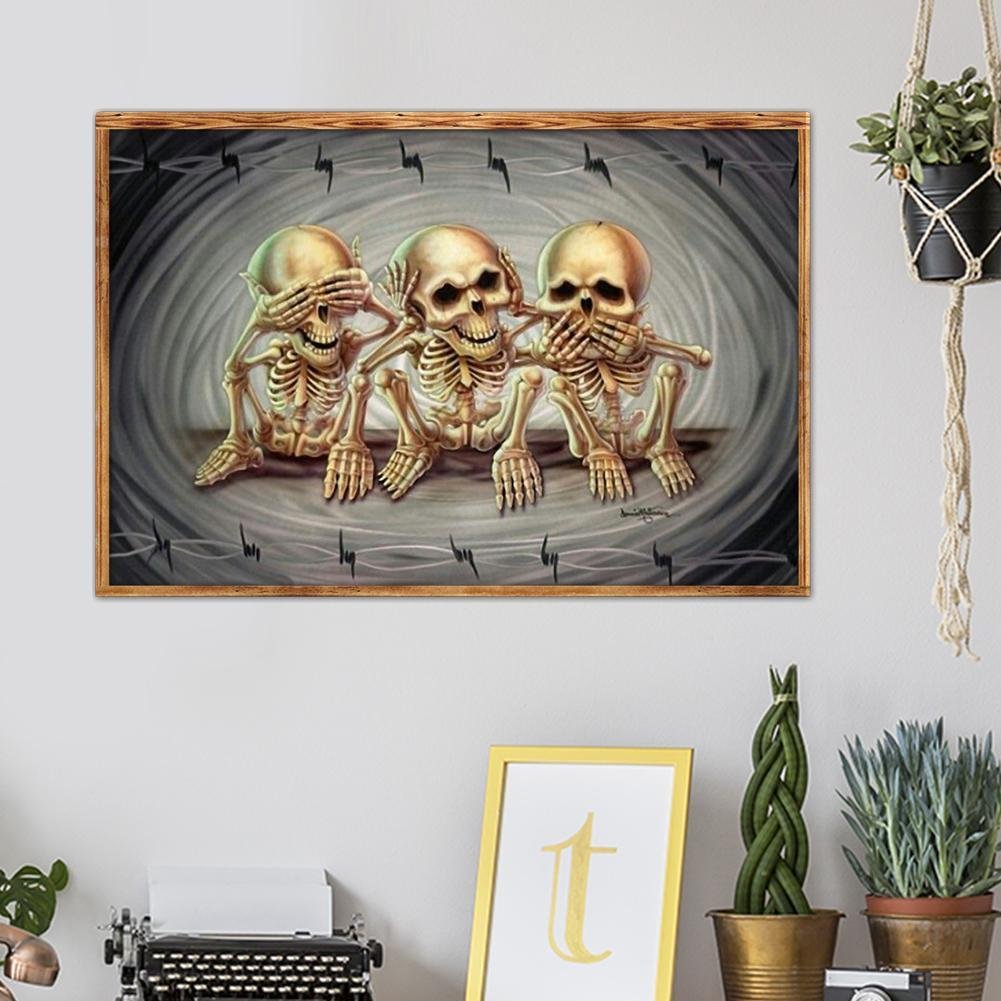 Diamond Painting - Full Round - Skull