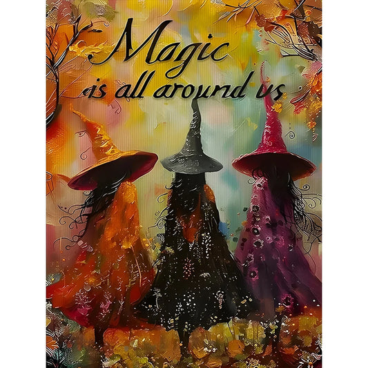 Diamond Painting - Full Round / Square - Halloween Witch