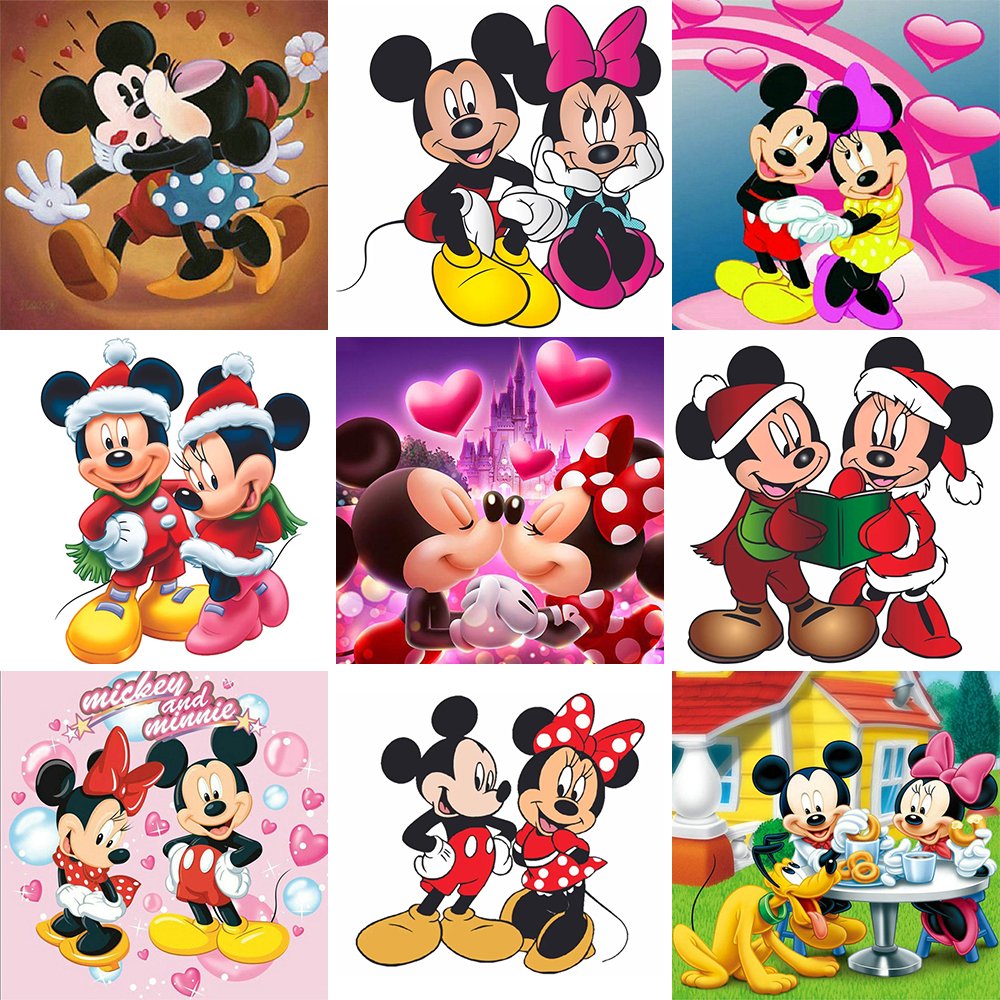 Diamond Paintings Art Full Drill Mickey & Minnie