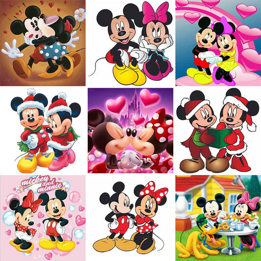 Diamond Paintings Art Full Drill Mickey & Minnie