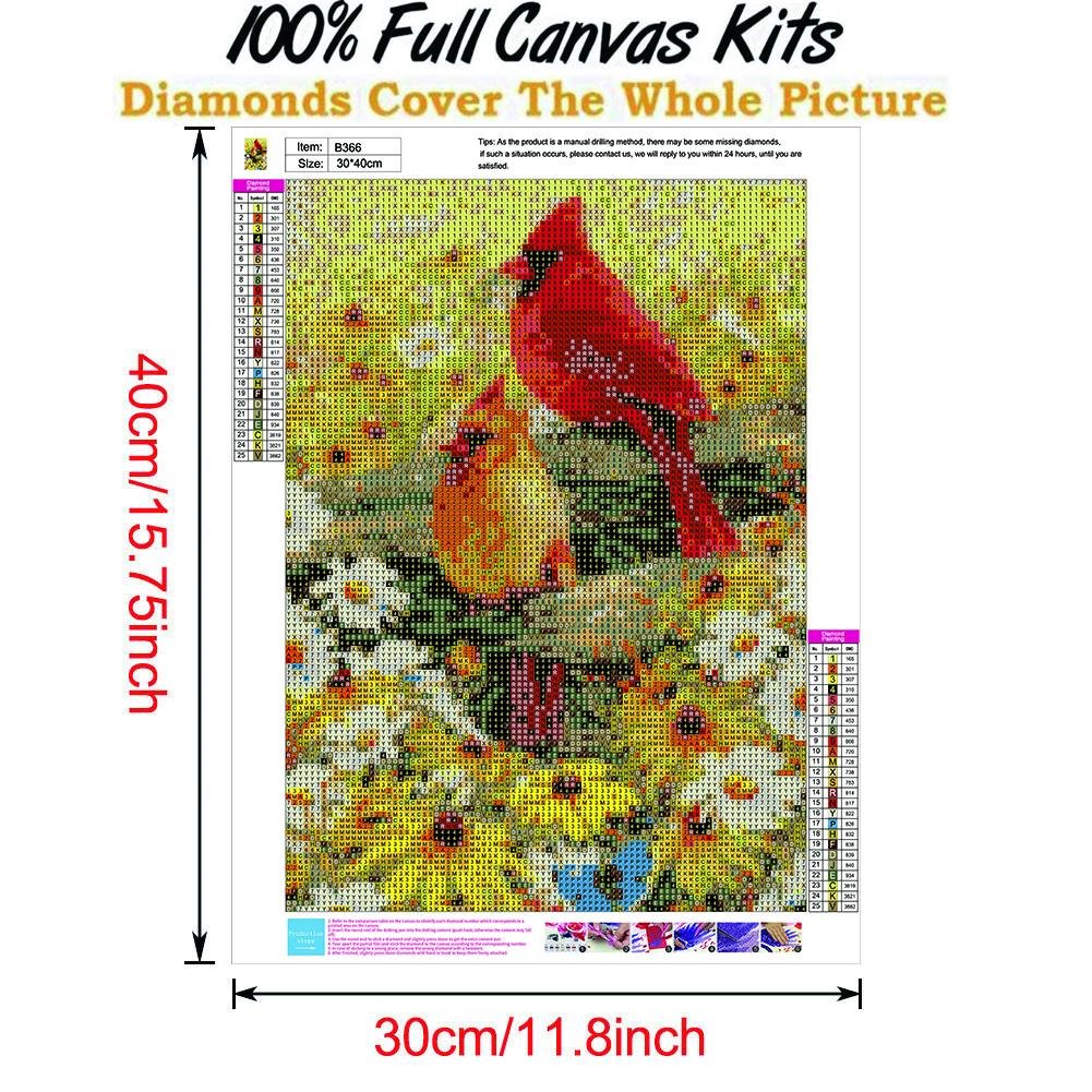 Diamond Painting - Full Round - Birds B