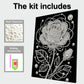 DIY Pearl Painting With Frame - Handmade Self-Adhesive Pearls - Roses (30*40cm)