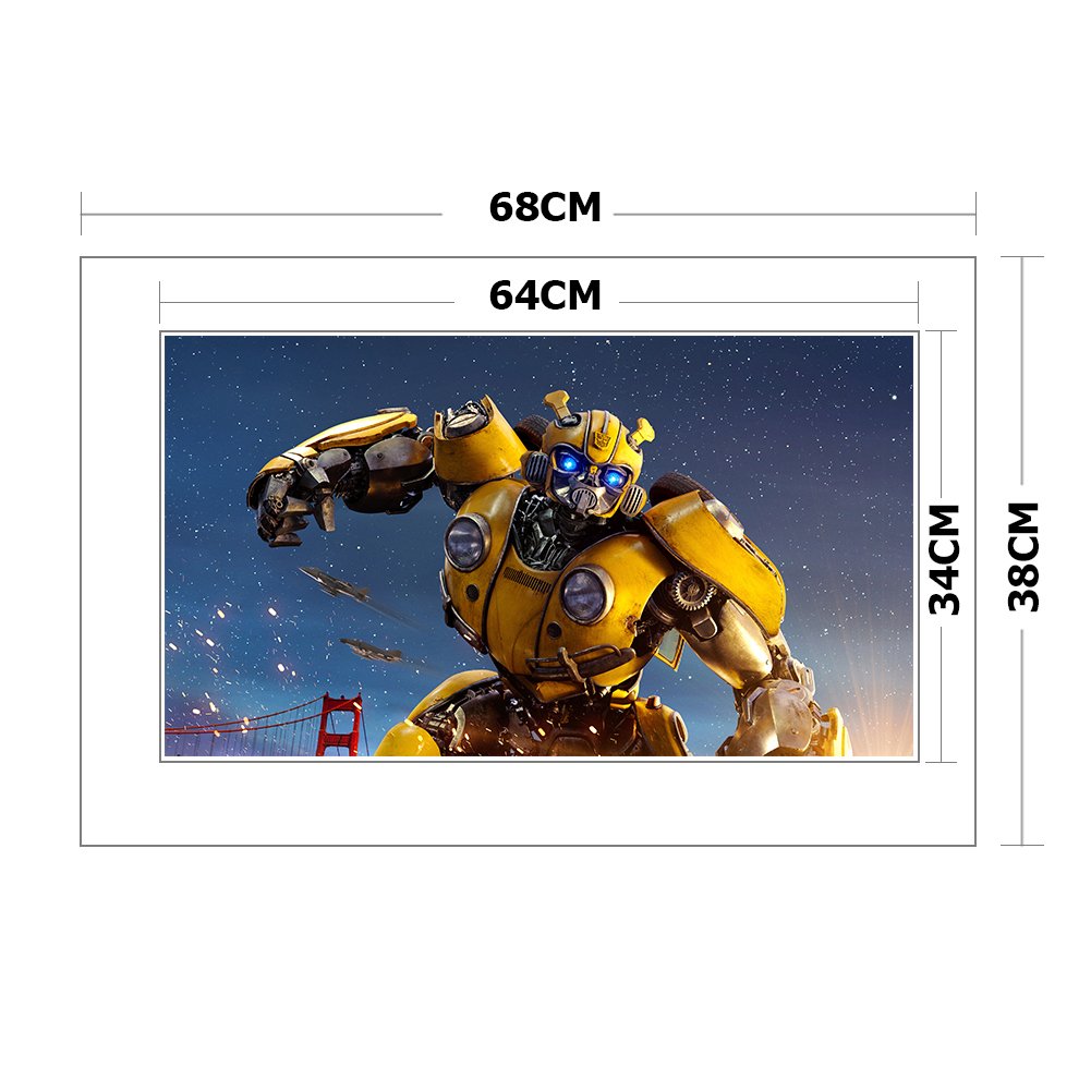 11CT Stamped Cross Stitch - Robot (68*38cm)