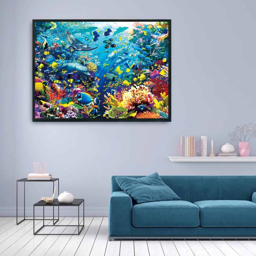 11ct Stamped Cross Stitch - Underwater World (100*73cm)