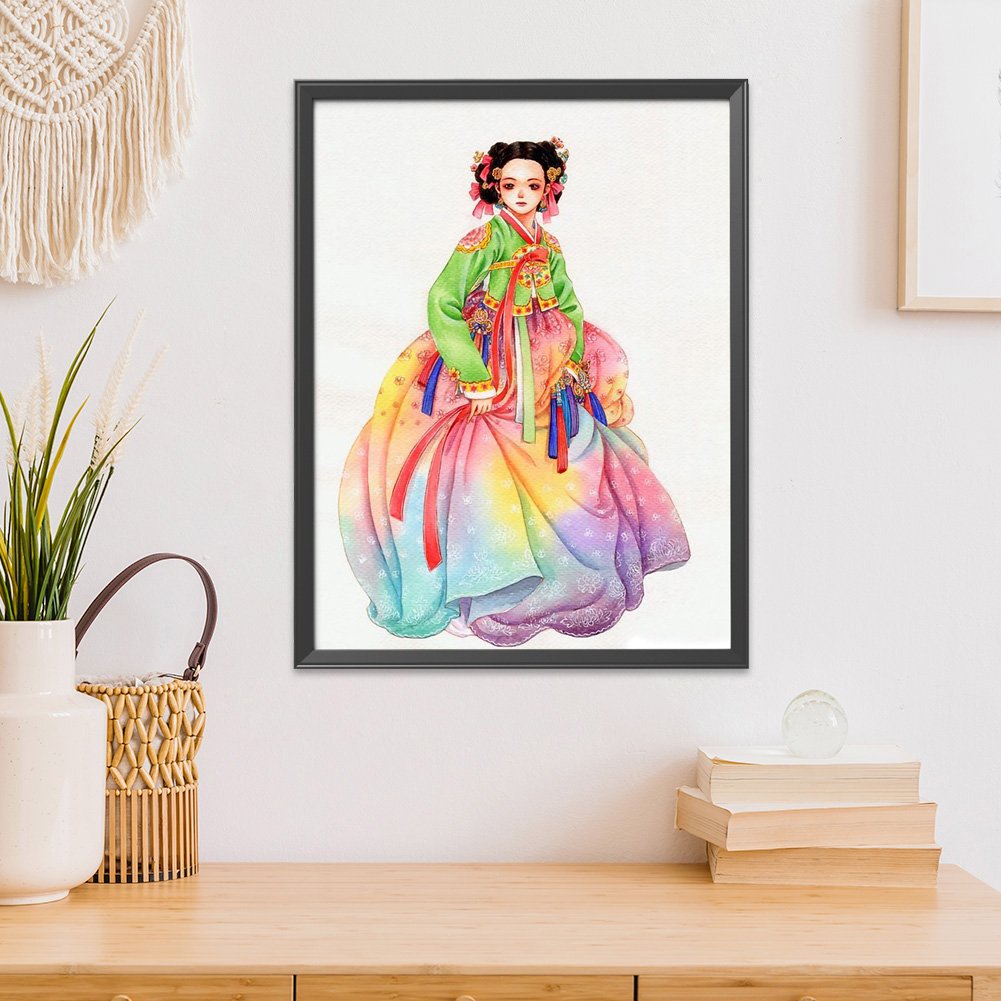 11ct Stamped Cross Stitch - International Beauty(48*63cm)