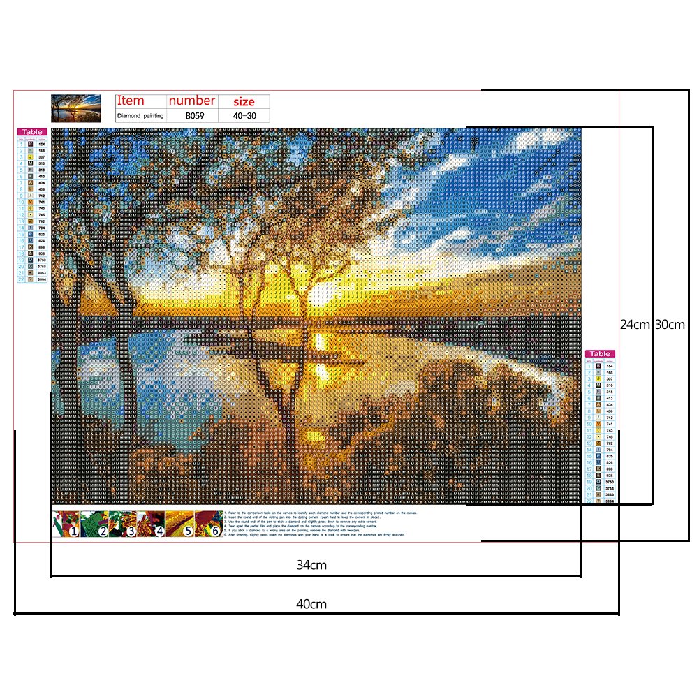 Diamond Painting - Full Round - Clear Lake
