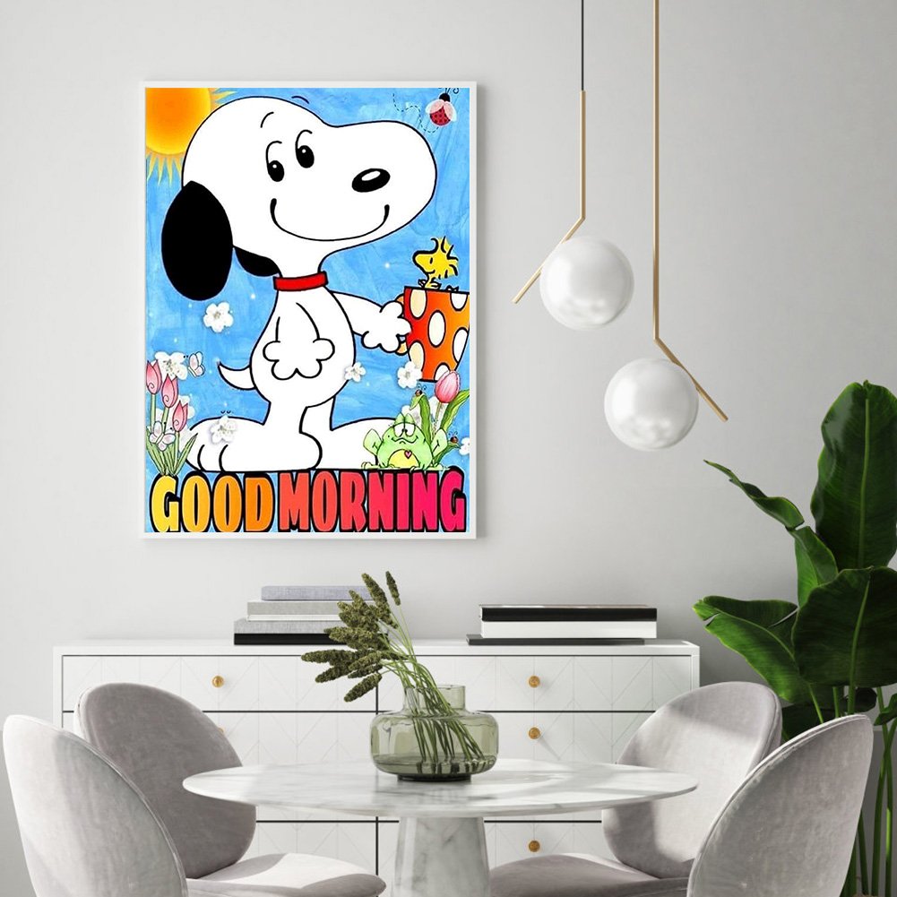 5D DIY Diamond Painting Kit - Full Round - Snoopy D