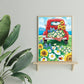 Diamond Painting - Full Round - Flower Car