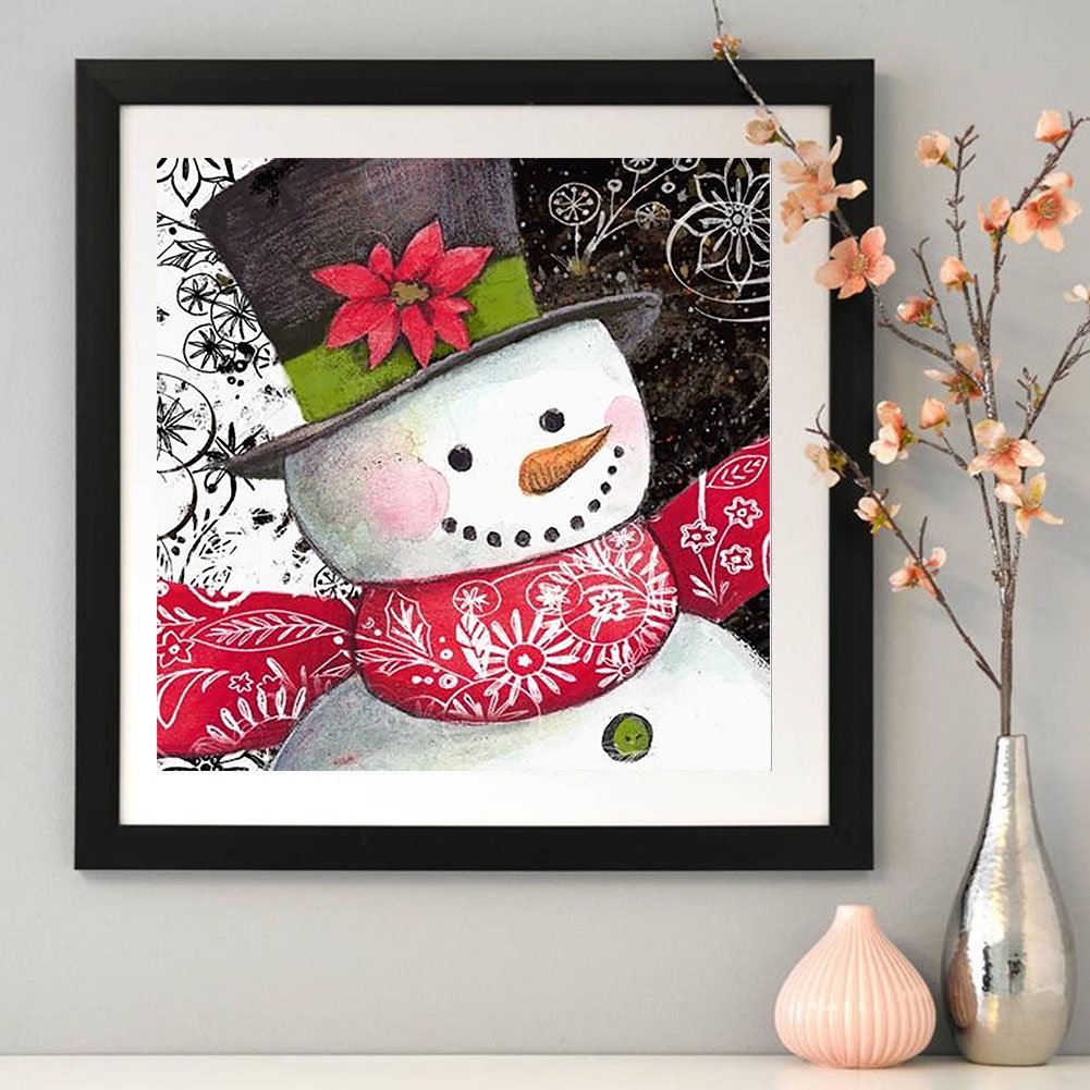 Diamond Painting - Full Round - Christmas Snowman
