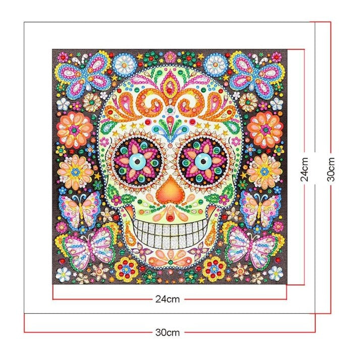 DIY 5D Crystal Rhinestone Diamond Painting Kit Skull Head