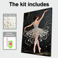 DIY Pearl Painting With Frame - Handmade Self-Adhesive Pearls - Girl (30*40cm) B