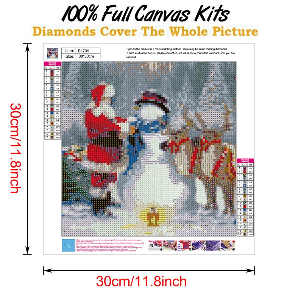 Diamond Painting - Full Round - Christmas Scene
