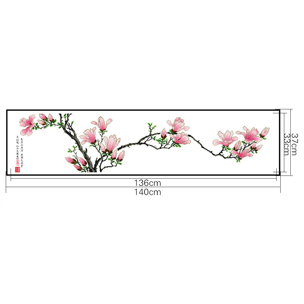 11ct Stamped Cross Stitch - Flower (140*37cm)