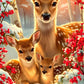 DIY Animal Diamond Painting Kit - Full Round / Square - Deer And Fawns