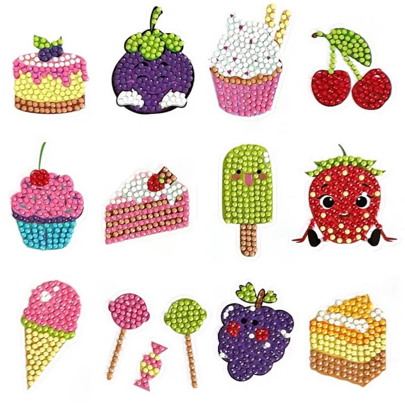 dessert diamond painting stickers kit