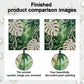 DIY Pearl Painting With Frame - Handmade Self-Adhesive Pearls - Monstera Leaves (25*25cm)