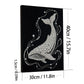DIY Pearl Painting With Frame - Handmade Self-Adhesive Pearls - White Whale (30*40cm)