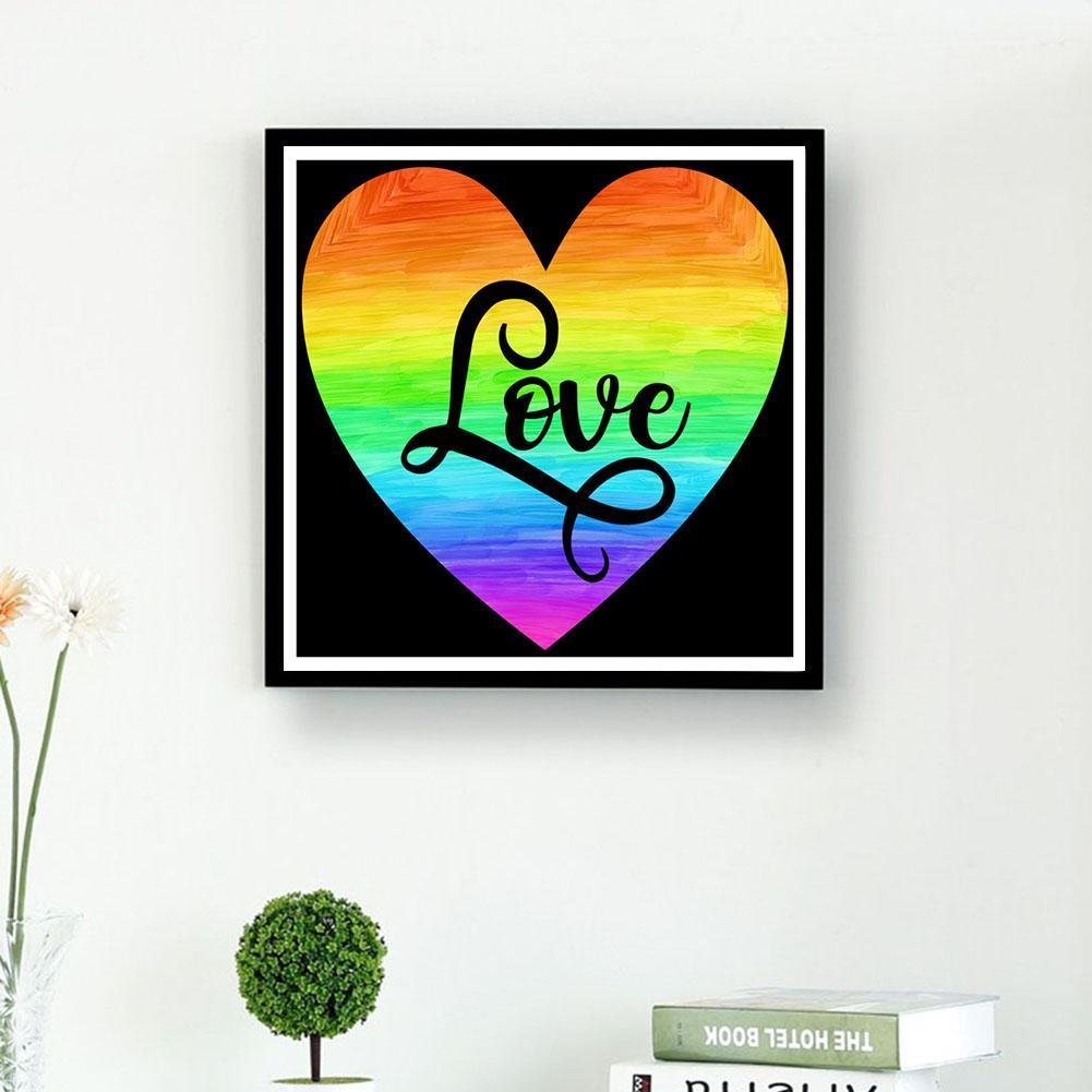 Diamond Painting - Full Round - LOVE Heart F