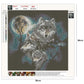 Diamond Painting - Full Round - Night Wolves