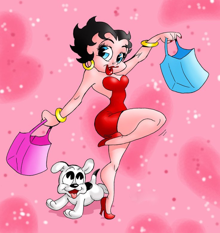 Diamond Painting Art Betty Boop Go Shopping