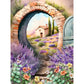 Diamond Painting - Full Round / Square - Purple Lavender Cabin